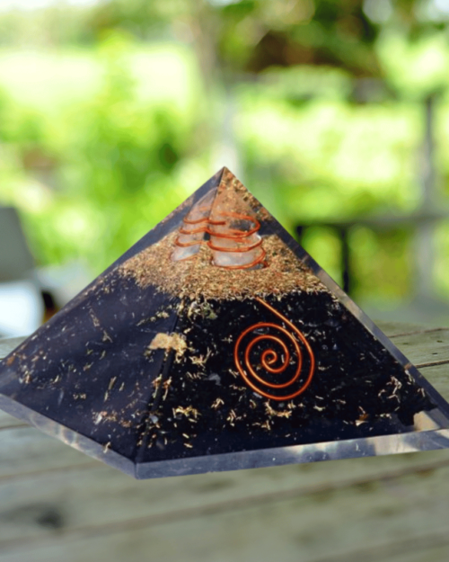Black Tourmaline Orgone Pyramid