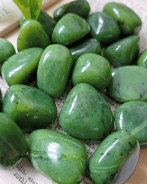 Green Jade Crystal Tumble Stone - 500 Gram