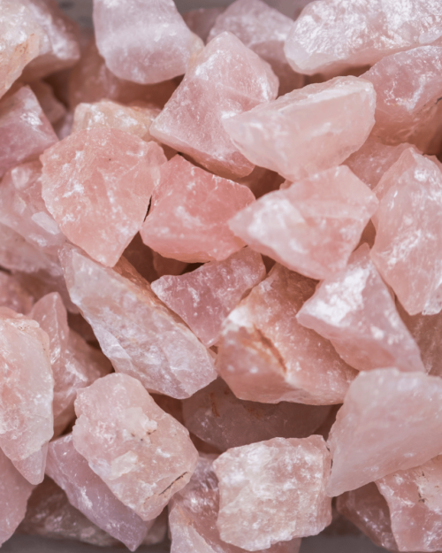 Rose Quartz Crystal Raw Stone - 500 Gram