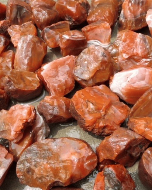Carnelian Crystal Raw Stone - 500 Gram