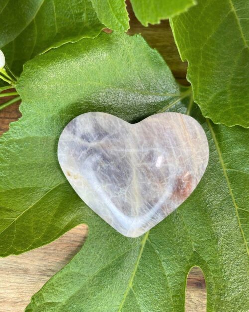 Moonstone Crystal Heart