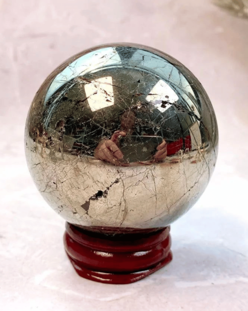 Pyrite Crystal Ball/Sphere - 200 Gram