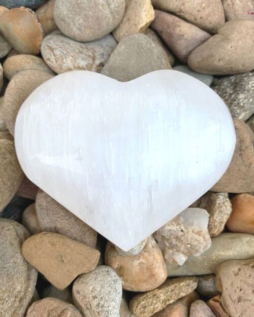 Selenite Crystal Heart